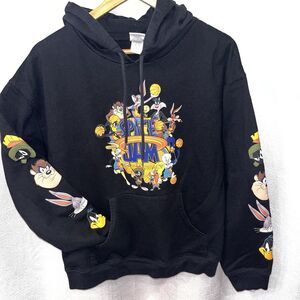 Space Jam A New Legacy Hoodie Adult Large Black Tune Squad Goon Squad LeBron